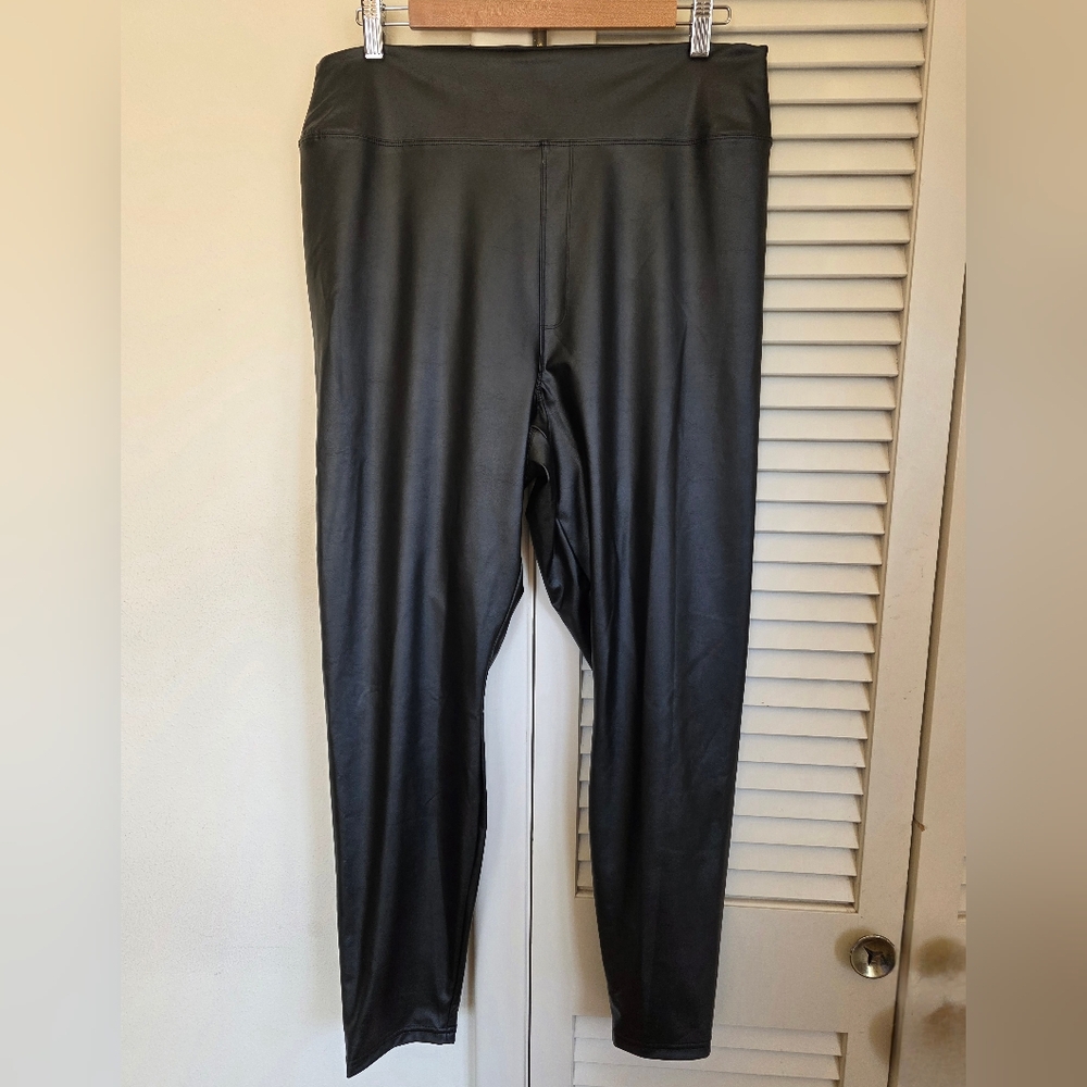 Black Faux Leather Leggings
